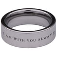 thumbnail image 4 of Matthew 28:20 Tungsten Carbide Ring, 4 of 9