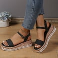 thumbnail image 5 of Mepaouo Platform Sandals Women Espadrille Wedge Comfortable Ankle Strap Open Toe Walking Slip on Shoes, 5 of 7