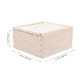 thumbnail image 4 of SHISUYAN 1Pc Wooden Jewelry Case Simple Design Beige for Rings Bracelet Birthdays Anniversaries, 4 of 8