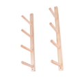 thumbnail image 3 of Tnarru 2 Pieces Storage Rack Mat Holder Lightweight Practical Wall Hooks Gym Organizer for Skateboard Foam Roller 4 Tier, 3 of 8