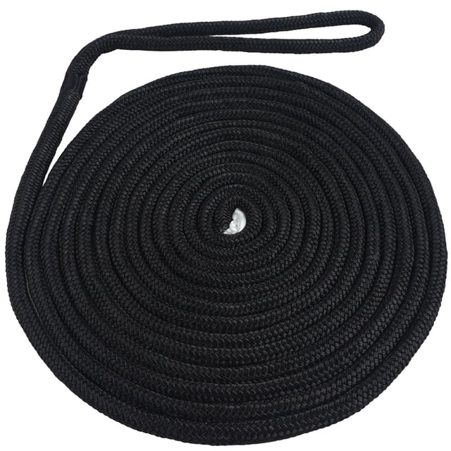 1Pcs Lignes d'Amarrage en Nylon Double Tressé avec Œillet de 12 Pouces Corde d'Amarrage Corde Marine Outil de Bateau, Facile à Utiliser