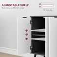 thumbnail image 3 of Coffee bar with Side Panel cabinets, Hidden Kitchen Box with Storage Function, Modern self-Service Dining Table Coffee bar, Suitable for Dining Rooms, Living Rooms, and corridors,black, 3 of 7