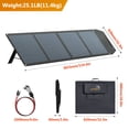 thumbnail image 4 of LVYUAN 400 Watt Solar Panel Foldable Solar Panel Charger with Adjustable Kickstands Portable Waterproof IP67 for Camping, Home, RV, Outdoor, Power Station, off Grid, 4 of 12