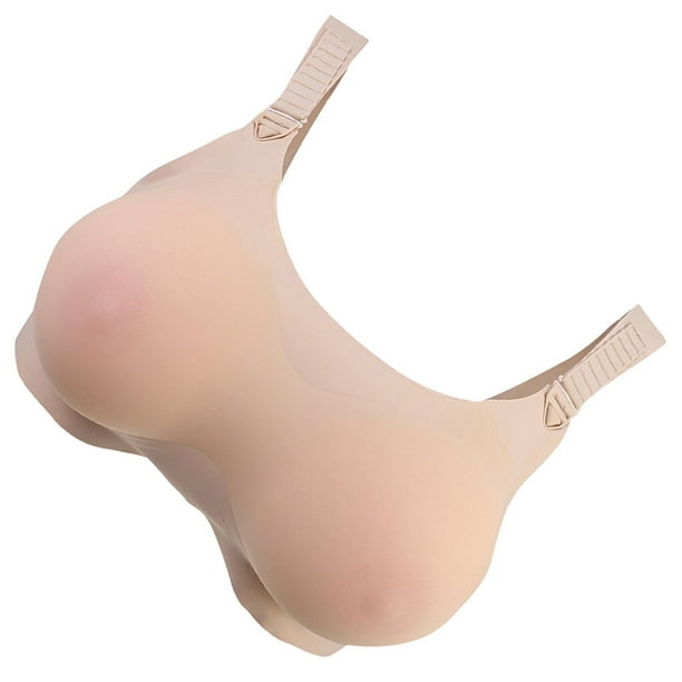 Crossdresser Pocket Bra Silicone Breast Form Prosthesis Bra Realistic  Breast Mastectomy Bra 40/90 Skin Color 