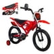 thumbnail image 1 of Bicicleta Entrenadora Para Niños Aeiou Moto Cross Bike R12 rojo, 1 of 4