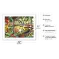 thumbnail image 2 of Lagoon Retreat - Hawaiian Hidden Lagoon - From an Original Hawaii Watercolor Painting by Peggy Chun - Bamboo Fine Art 290gsm Paper (Unframed) 17x22in, 2 of 4