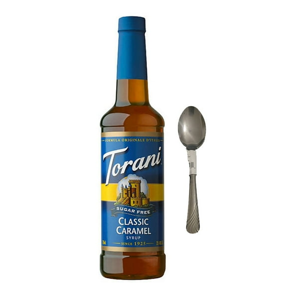 Torani Sugar Free Classic Hazelnut Flavoring Syrup, Coffee Flavoring, Drink Mix, 25.4ozWith Spoon