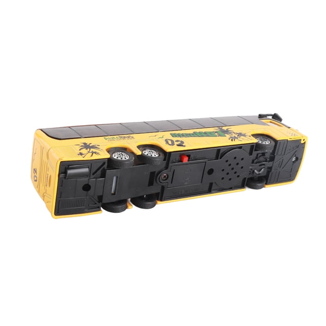 Juguete Modelo de Autobús de Tránsito Realista A Escala 1:50 Con Luz y Música, Adecuado para Coleccionis, Regalos, Adornos, Amarillo, Rojo, opcional opcional