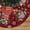 Burgandy, variant on Christmas Tree Skirt, Teal Blue Gnome Star Snowflake Xmas Tree Base Cover Mat, Farmhouse Home Party Christmas Decoration 36 Inch