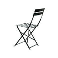thumbnail image 4 of Carolina Chair & Table Bistro Folding Outdoor Chair Set - Set of 2 - Black, 4 of 5