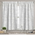 thumbnail image 2 of Ambesonne Grey Valance & Curtain, Geometric Circles Retro, 55"x30", Grey White, 2 of 6