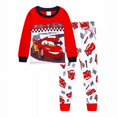 thumbnail image 1 of Cars Pyjamas, Lightning McQueen Pyjamas, Ensemble de Pyjamas pour Garçons, 100 % Coton, Manches Longues--Week, 1 of 5