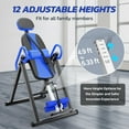 thumbnail image 5 of Heavy Duty Inversion Table, 300lb Capacity Back Therapy Reflexology Heavy Duty Foldable Steel Back Stretcher Machine Dprodo Table ,Blue, 5 of 11