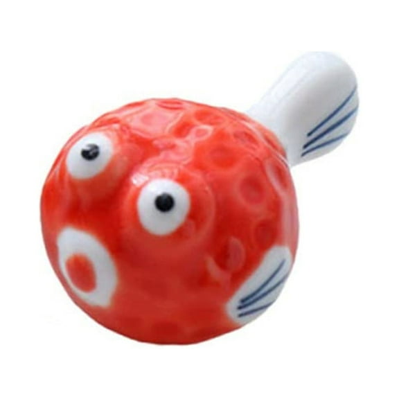 YIEMEEN 6 Pack Chopstick Rests Cute Pufferfish Shaped Chopstick Holders Ceramic Rests Ceramic Material for Chopstick Fork Spoon