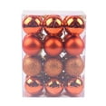thumbnail image 2 of AMERTEER 24 Pcs/Set 4cm Christmas Tree Ornament Increase Atmosphere Decorative Scene Layout Lightweight with Rope Christmas Tree Decoration Shiny Reflective Classic Xmas Balls for Christm, 2 of 13
