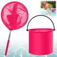 thumbnail image 1 of Uklsqma Stainless Steel Telescopic Swimming Pool Net | Durable Fishing and Butterfly Catching Tool | Cornerless Edges Mesh for Easy Cleaning | Kids Outdoor Activity Pool Cleaning Accessory, 1 of 6