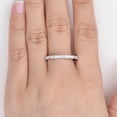 thumbnail image 2 of 18k Baguette and Round simulated diamond Half Eternity Band,Half Eternity Ring,Dainty Wedding Ring,Stacking simulated diamond Ring,Minimalist Ring,Gift For Her, 2 of 4