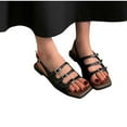 thumbnail image 3 of Shoes for Women Sandals Oofos Slides Women Women's Fashion Casual Versatile Spring And Summer Comfortable Beach Seaside Roman Sandals Black, 3 of 5