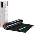 thumbnail image 2 of HTVRONT Rollos de vinilo de transferencia de calor negro – 12 pulgadas x 20 pies vinilo negro para planchar para camisas, plancha negra para todas las máquinas cortadoras – Fácil de cortar y desmaleza, 2 of 4