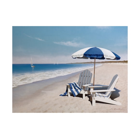 Zhen Huan Lu 'Beach Bum' Canvas Art