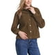 thumbnail image 4 of Chaqueta de pana INSPIRE CHIC para mujeres, casual, de manga larga, abrigo de otoño, con botones, chaquetas M marrón, 4 of 5