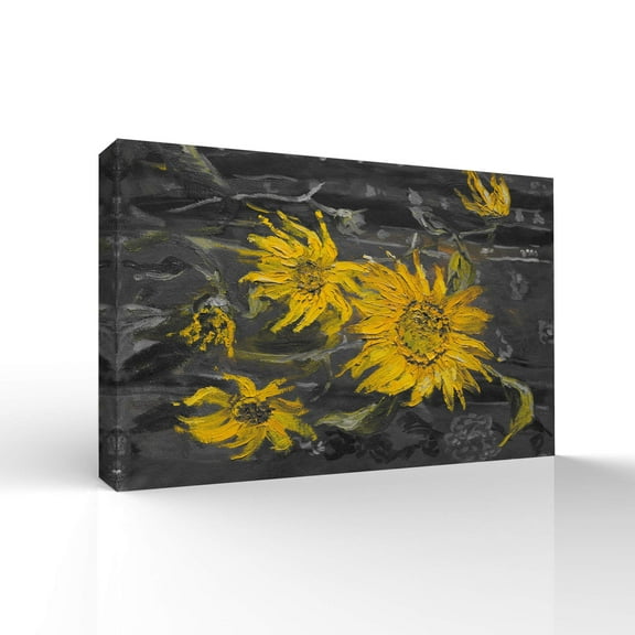 wall26 Canvas Wall Art Sunflower Pictures Home Wall Decorations for Bedroom Living Room Paintings Canvas Prints Framed - 16x24 inches