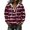 03#Wine, variant on Striped Hoodie for Women Corduroy Long Sleeve Quarter Zip Drawstring Hood Kangaroo Pocket Loose Fit Pullover Sweatshirt Casual Streetwear Fall Winter