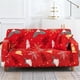 thumbnail image 4 of Funda elástica navideña para sofá de 2-3 plazas | Estampado de Papá Noel en poliéster rojo y blanco | Protector de muebles lavable a máquina | Decoración festiva para sala de estar, 4 of 7