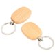 thumbnail image 4 of 40 Piezas de Madera En Blanco Llaveros de Madera de Bricolaje Regalos de Etiquetas Clave ÓValo Amarillo, 4 of 5