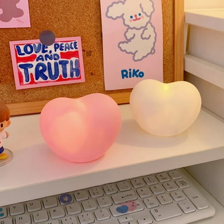 

HFDD 2pcs Heart Shape Toddler Night Light Baby Care Night Light