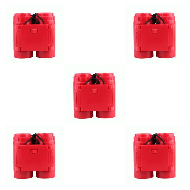 Telescopio portátil para niños Yuarrent con correa y aumento de 2.5x color Rojo