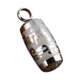thumbnail image 1 of Collar de contenedores budistas colgantes tibetanos para hombres aniversario de acción de gracias Plata, 1 of 8