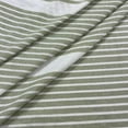 thumbnail image 4 of Serafina Home Striped Sage Green And White Fabric Shower Curtain: 100% Cotton Luxury Hotel With Detailed Decorative Weave For Bathroom 70" x 72", 4 of 11