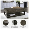 thumbnail image 3 of Signature Design by Ashley Casual Johurst Coffee Table with Lift Top  Grayish Brown, 3 of 7