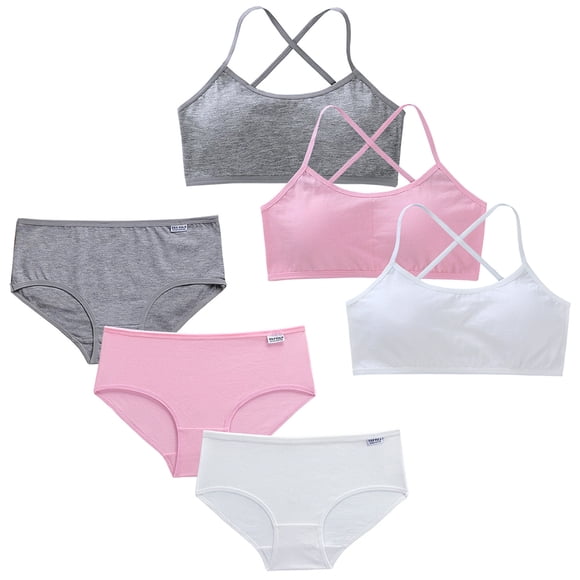 Soutien-gorge Cami Court de Sport Léger 11-16 pour Adolescentes, Soutien-Gorge Respirant avec Bretelles Élastiques et Bretelles Réglables