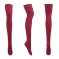 thumbnail image 1 of DPTALR Bas Tricotés en Coton Uni Rayé Automne Hiver pour Femmes, 1 of 1