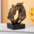 thumbnail image 4 of Small Rearing Horse Statues For Home Décor Creative Art Retro Horse Head Ornament Resin Statue Ornaments Abstract Style Sculptures Traditional Style Decorative Figurines, 4 of 9