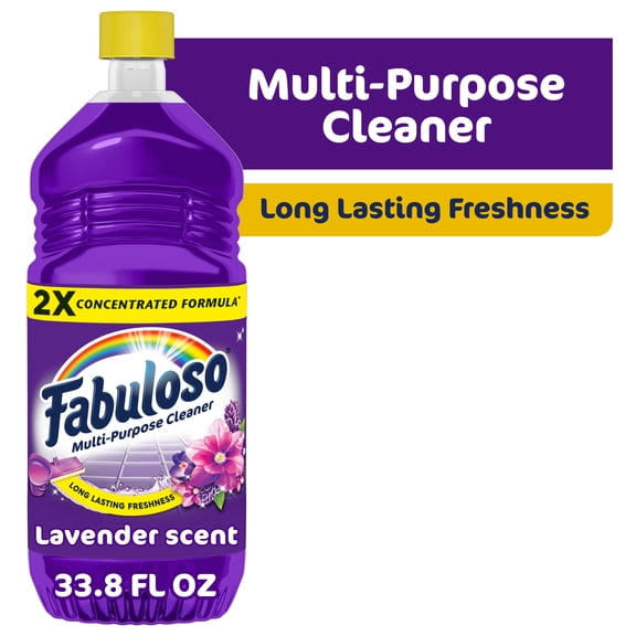 Fabuloso 2X Multi-Purpose Cleaner, No Rinse Floor Cleaner, Scent, 33.8 fl oz