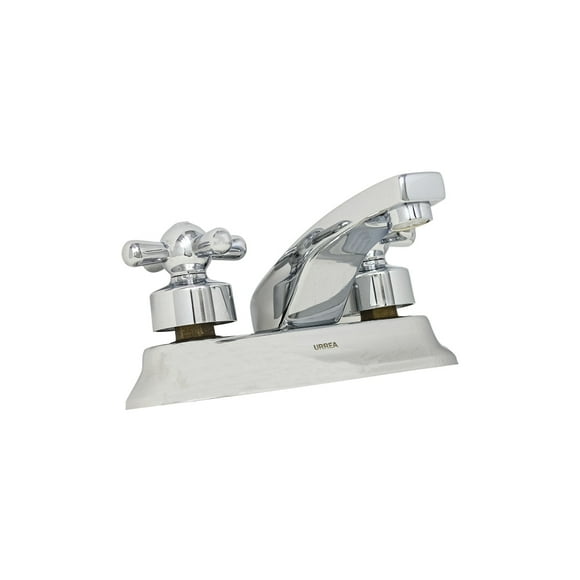 Llave Mezcladora Lavabo Baño URREA Cromada Elegante Maneral Cruceta 59CN