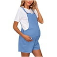 thumbnail image 2 of Riecok Maternity Jumpsuits for Pregnant Women Adjustable Strap Sleeveless Pregnancy Pants Solid Loose Versatile Trousers, 2 of 6