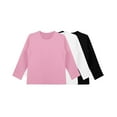 thumbnail image 6 of XADYUY 3 Pack Girls Shirts Long Sleeve 7-8 Trendy Solid Crewneck T Shirts for Girls Winter Basic Girls Tops Cute Girls Tunic Tops,9-10 Years, 6 of 6