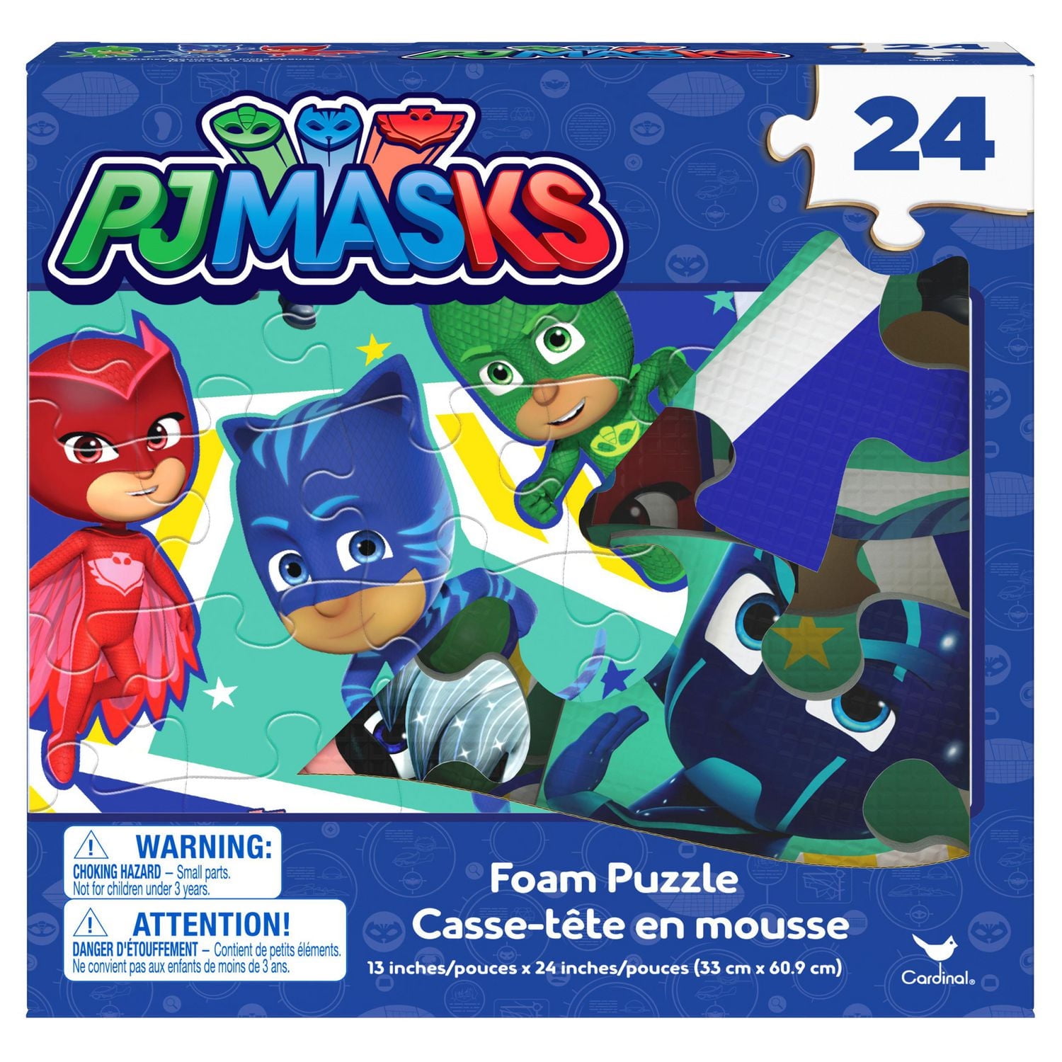 PJ Masks 25-Piece Foam Puzzle, for Families and Kids ages 4 and up