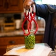 thumbnail image 3 of Prepworks One-Handed Canning Jar Lifter, Spring-Loaded Mason Jar Lifter Tongs with Non-Slip Grip for Water Bath and Pressure Canning, 3 of 4
