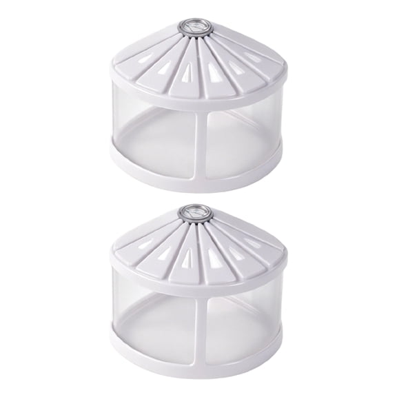 lanema 2pcs Desk Display Betta Fish Tanks for Pet Fish with Covered Top and Clear View