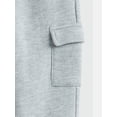 thumbnail image 7 of Wonder Nation Toddler Girls Fleece Cargo Jogger Sweatpants, Sizes 12M-5T, 7 of 7