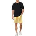 thumbnail image 2 of INSPIRE CHIC Striped Dress Shorts for Men's Summer Regular Fit Flat Front Chino Shorts, 2 of 4