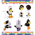 thumbnail image 2 of DolliBu Sitting Crow Unicorn Plush Stuffed Animal Toy - Super Soft Birdcorn Dress Up with Removable Plush Unicorn Outfit, Cute Fantasy Pet Life Gift - 9.5 Inches, 2 of 6