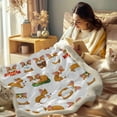 thumbnail image 3 of 3D Bread Corgis Sherpa Fleece Blanket Orange Pembroke Welsh Corgi Dog Soft Cozy Fluffy Warm and Fuzzy Blankets for Bed or Couch Baby(30"x40"), 3 of 6