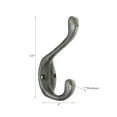 thumbnail image 2 of Double Iron Hook Antique Silver - Ensemble De 3, 2 of 2