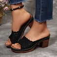 thumbnail image 2 of HSMQHJWE Sabots à Plateforme pour Femmes Mules Sandales à Talons Hauts Bout Rond Mules à Enfiler Talons Cloutés pour Femmes Chaussures Décontractées Confortables, 2 of 8